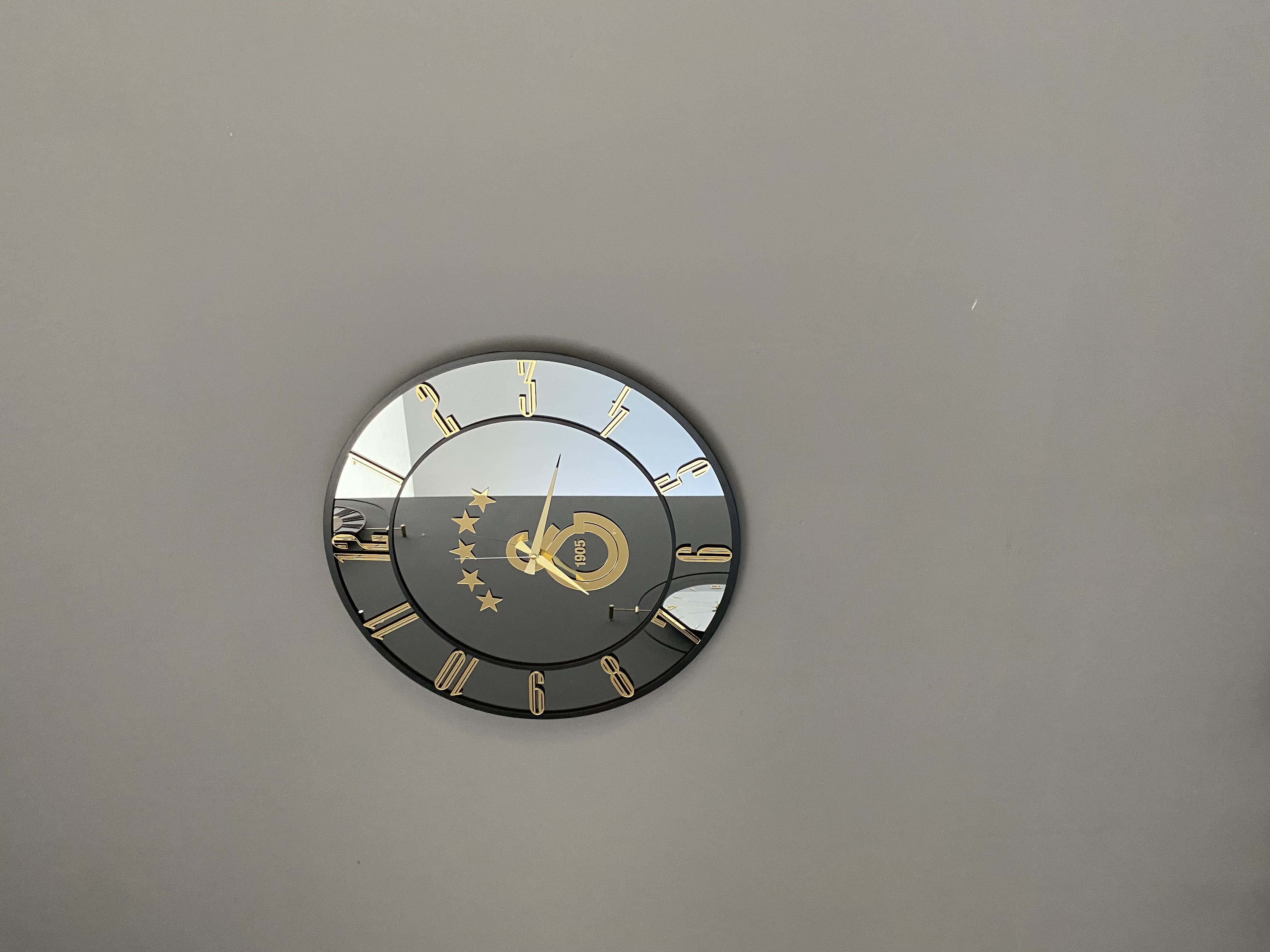 Gs Logolu Aynalı Duvar Saati 