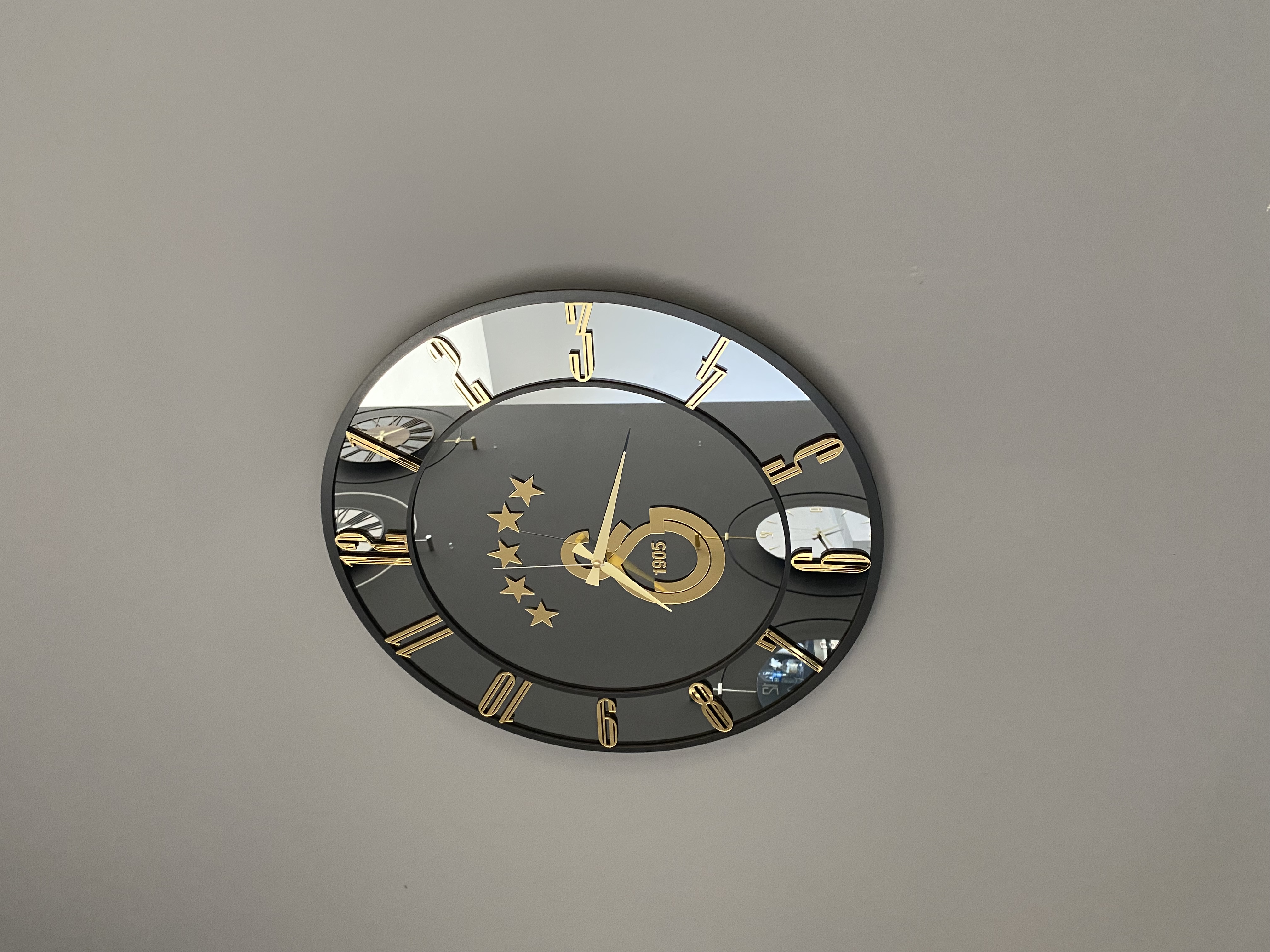 Gs Logolu Aynalı Duvar Saati 