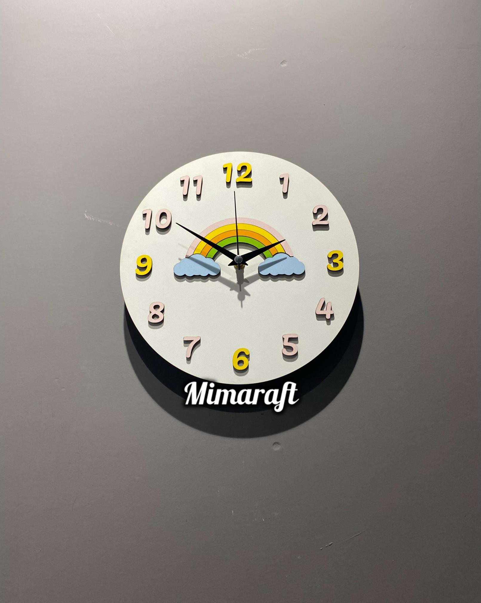 Çocuk Odası Duvar Saati 25 cm 