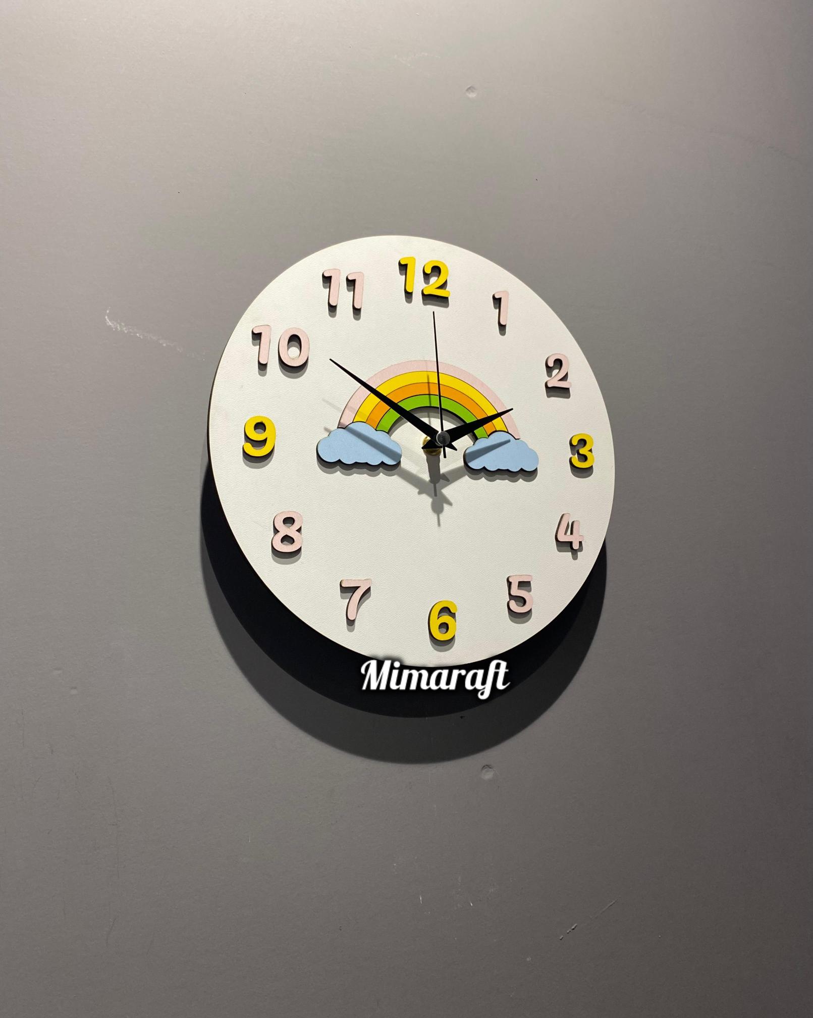 Çocuk Odası Duvar Saati 25 cm 