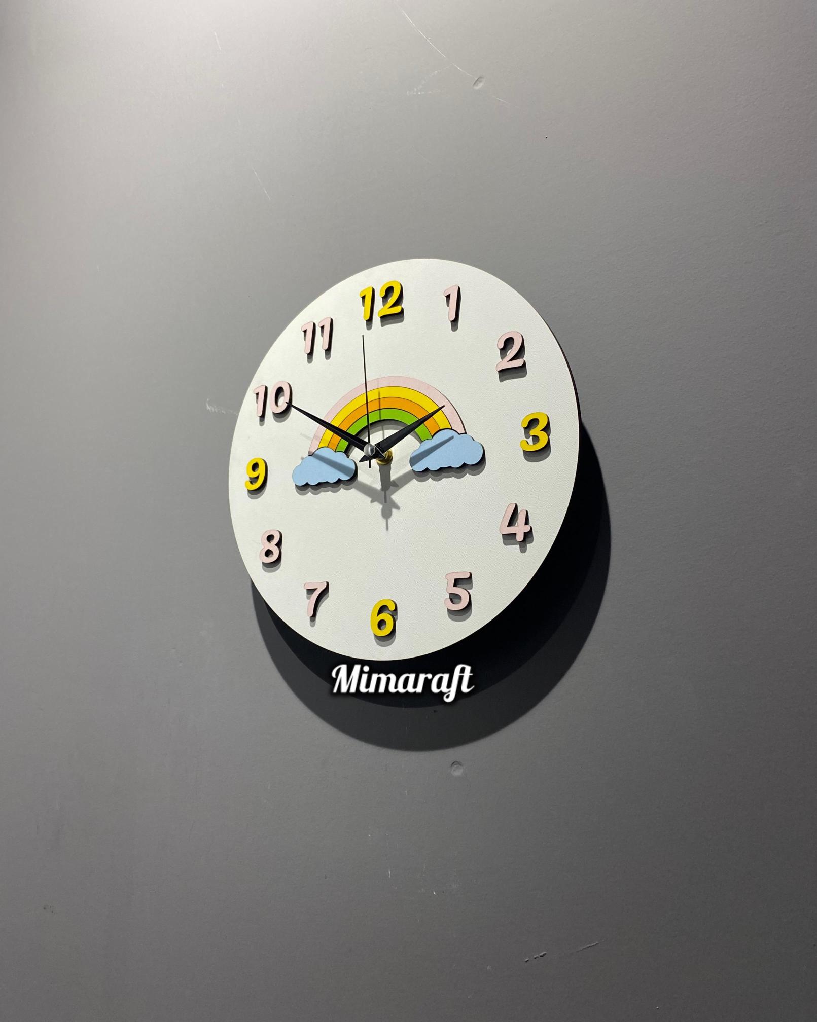 Çocuk Odası Duvar Saati 25 cm 