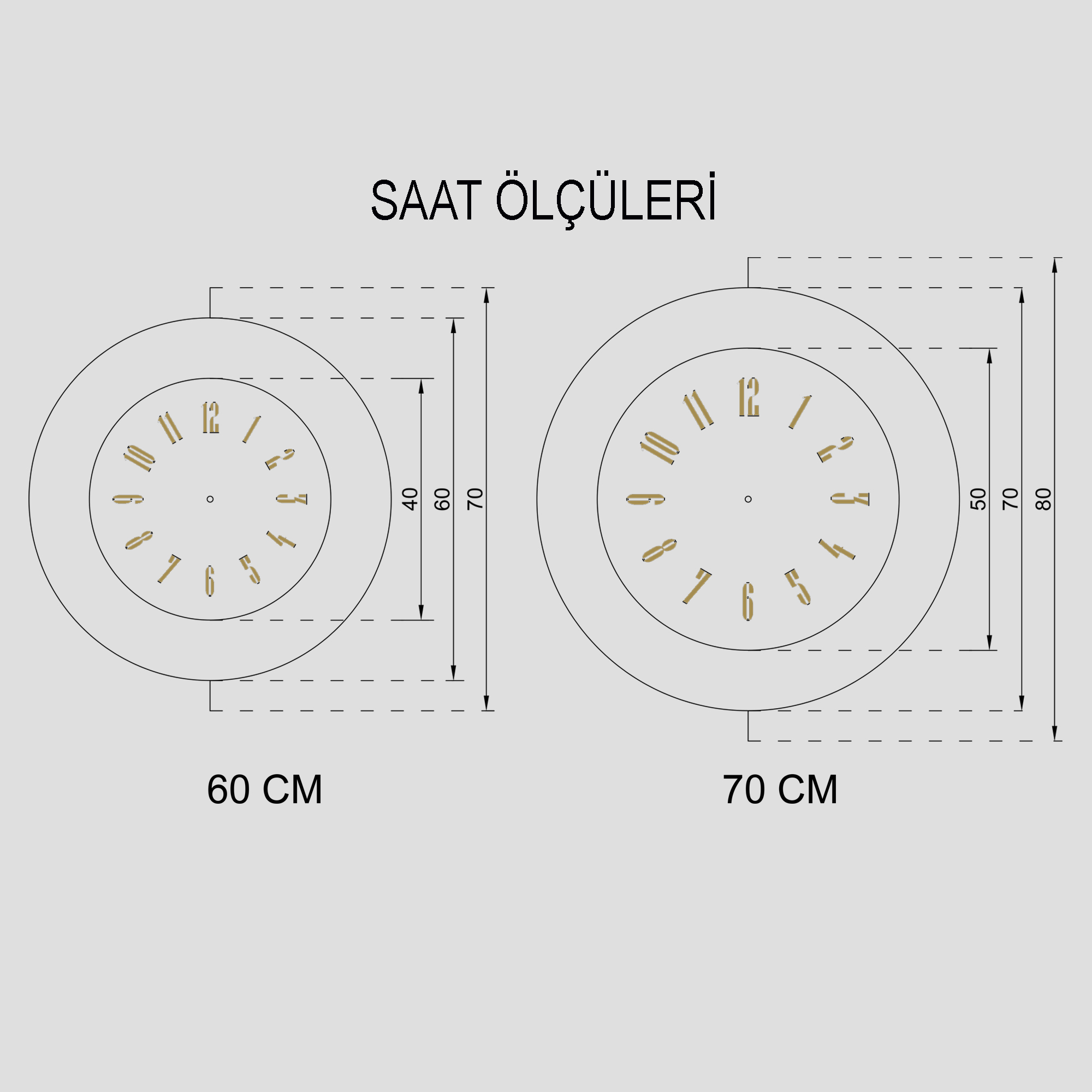 Aliawood Duvar Saati
